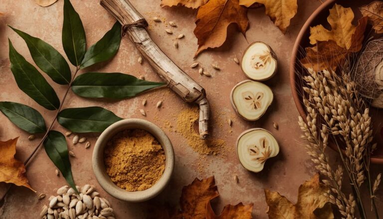 Ayurvedic herbs for Sharad Ritu including neem, Guduchi and Kutki for Pitta pacification